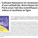 Colloque Notre-Dame Naissance et renaissance d’une cathédrale : Présentation épure et autres