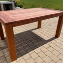 Table en padouk massif