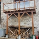 Balcon en chêne