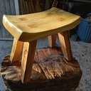 Petit tabouret d'accacia