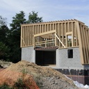 Structure ossature bois en poutre Steico 30 cm