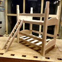 Atelier de Noël, lit superposé.