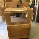 Meuble pour défonceuse sous table