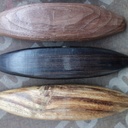 De bas en haut: Albizia, Grenadille, Noyer US