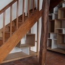 Restauration escalier + bibliothèque