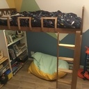 Lit d’enfant en hauteur