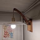 Lampe murale orientable