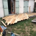 Terrasse en bois de palette