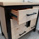 Acier, Valchromat et érable