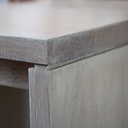 Bureau et caisson à tiroirs en chêne