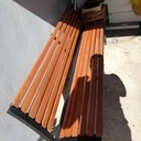 Restauration d'un banc , métal/bois
