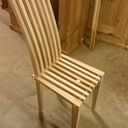 Chaise en frêne et sapin