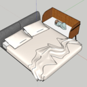 Lit cododo bois/metal (sans colle)