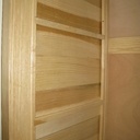 Armoire et étagères en frêne