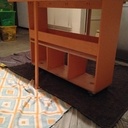 Table avec plateaux dépliant