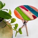 Tabouret Acolyte en version planches de Skateboard Recyclées