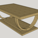 Table basse d'inspiration art déco