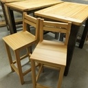 Mange-debouts et ses tabourets