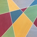 Première utilisation du placage coloré