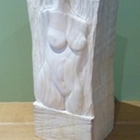 Sculpture buste de femme .