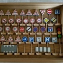 Panneau de signalisation pour tapis de jeu