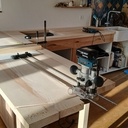 Plan de travail de cuisine en frêne