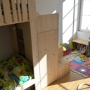 Lit cabanes superposés