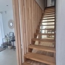 Aménagements sur un escalier existant.