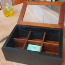 Boite à Thé chêne & Teck