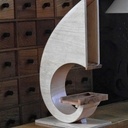 Ampli passif pour téléphone en forme de clothoide