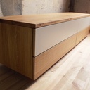 Meuble TV en chêne massif