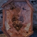 Un autre tableau en bois, le jivaro !