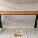 Banc bois et fer