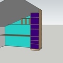 Mon bureau avec rangements en latté frêne