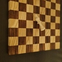 Echiquier en Noyer et Frêne