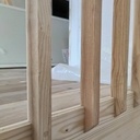 Escalier demi tournant frêne olivier