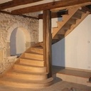 Escalier un quart tournant en chêne