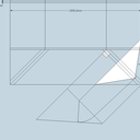 traçage de l angle de corroyage sur la vue en plan