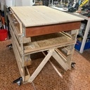 Etabli très solide en palettes