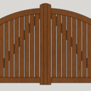 Portail Bombé Ajouré