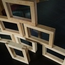 Cadre photo réversible en queues d'aronde