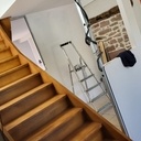 Escalier quart tournant haut