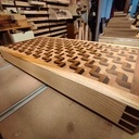 Billot façon 3D avec queues d'arondes