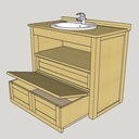 Meuble sous vasque