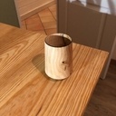 Petit pot au tour à bois