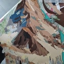 Marqueterie - Ma montagnette - 60cm x 39cm
