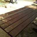 Plateau de table d'extérieur