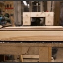 Support d'ordinateur en frêne et noyer d'amérique