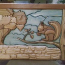 Intarsia un écureuil