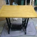 Restauration ancien bâti machine à coudre